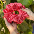 Poppy Silk Scrunchie