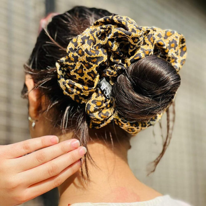 Handmade Onyx XXL polyester scrunchie by FSL&CO