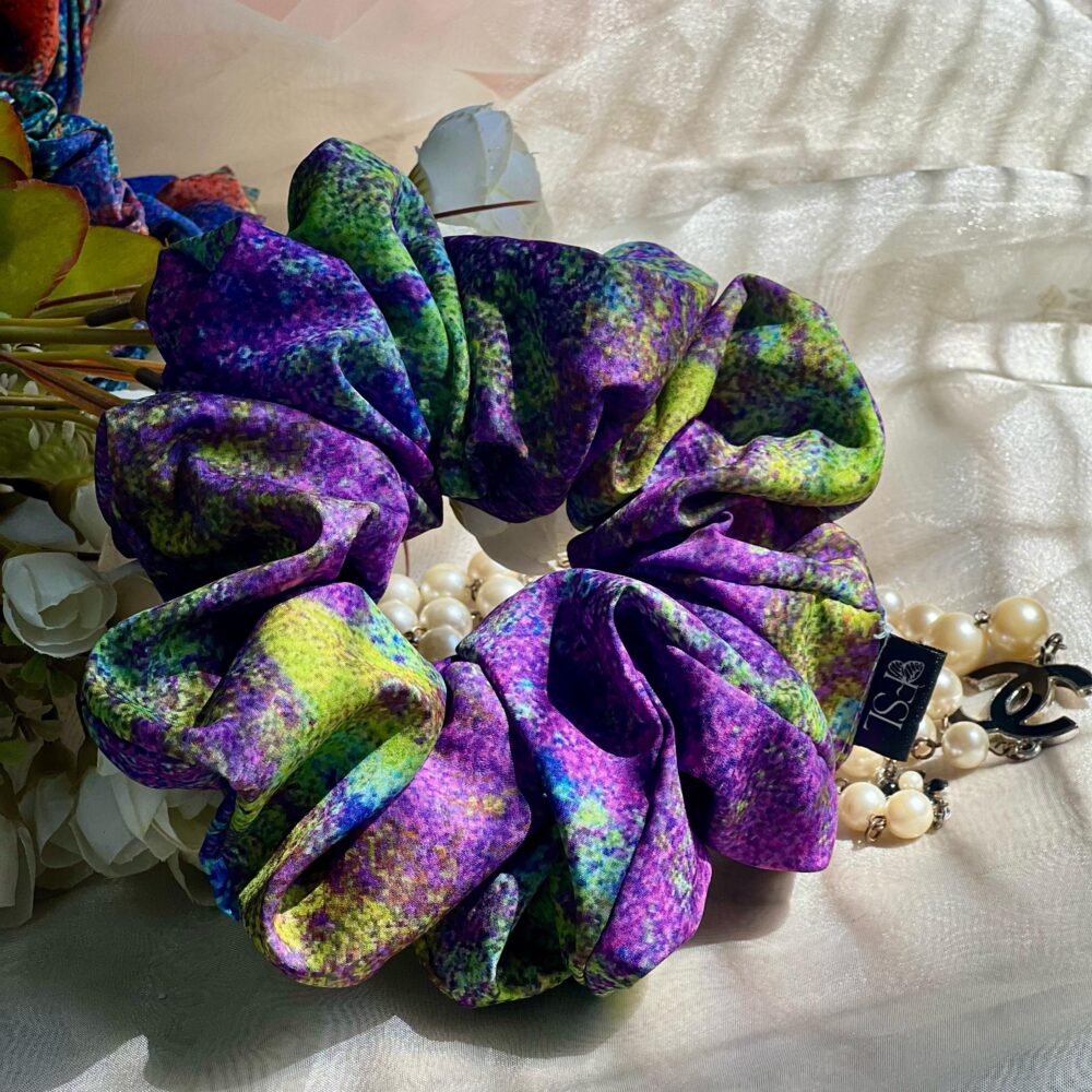 Handmade IRIS polyester scrunchie by FSL&CO