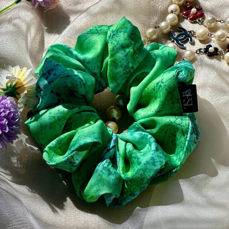 Handmade Willow cotton polyester scrunchie by FSL&CO