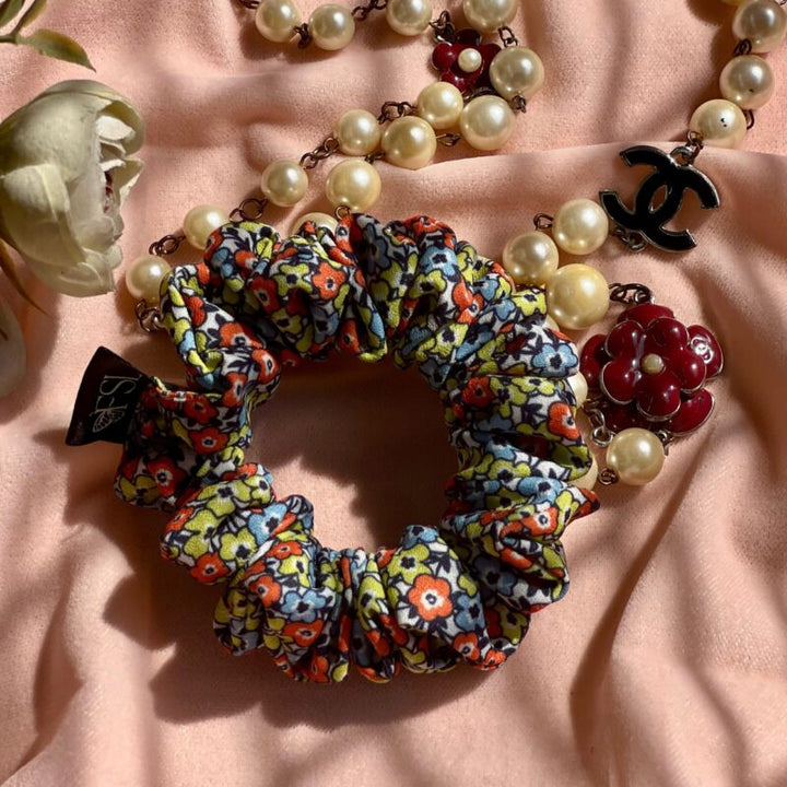 Floret georgette scrunchie by FSL&CO, fabric detail